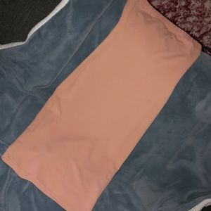Pinkish Nude tube top dress